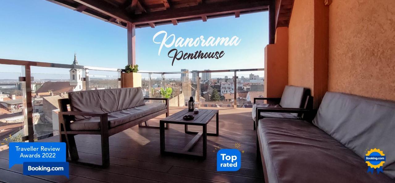 Apartmán Panorama Penthouse Bělehrad Exteriér fotografie