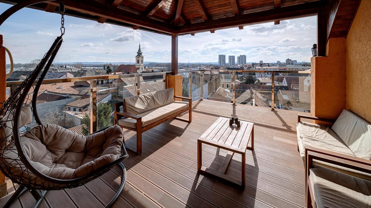 Apartmán Panorama Penthouse Bělehrad Exteriér fotografie